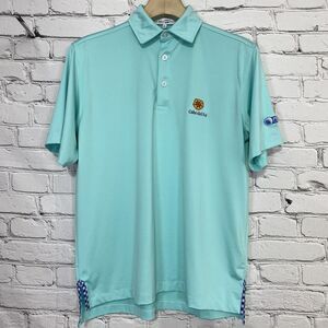 Bald Head Blues Mens Golf Polo Shirt Size S Cabo Del Sol Pro-Am Teal Performance